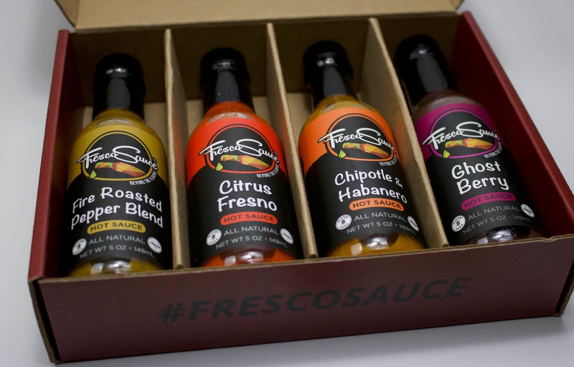 Sauce Lover 4 Pack Hot Sauce Gift Box-1