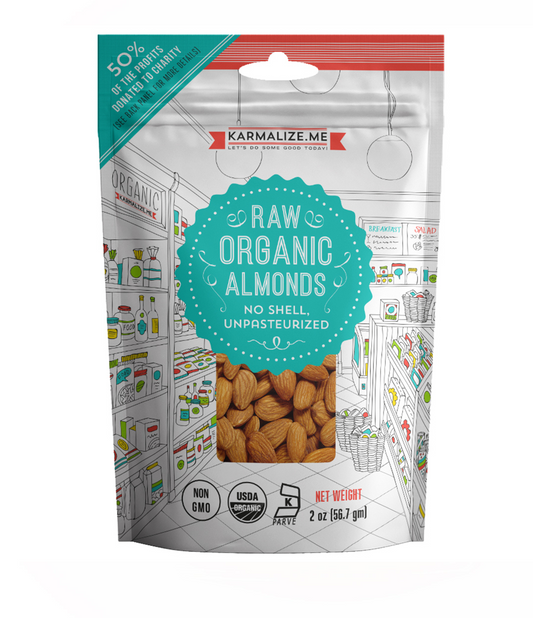 Raw Organic Almonds Snack Pack - 2 oz.-0